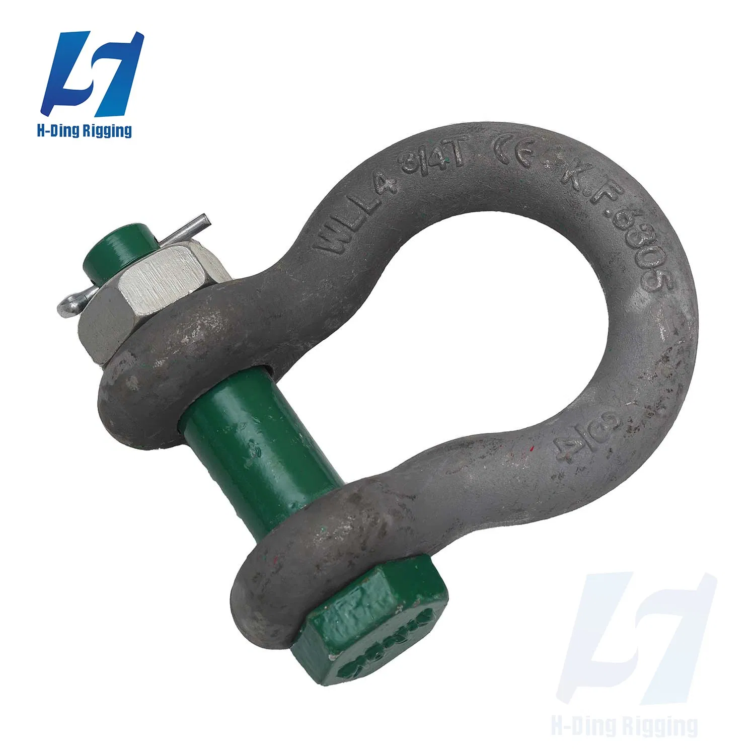 Heavy Duty G2130 Bolt Type Shackle ASME Certified Hot DIP Galvanized for Marine Lifting and Industrial Applications