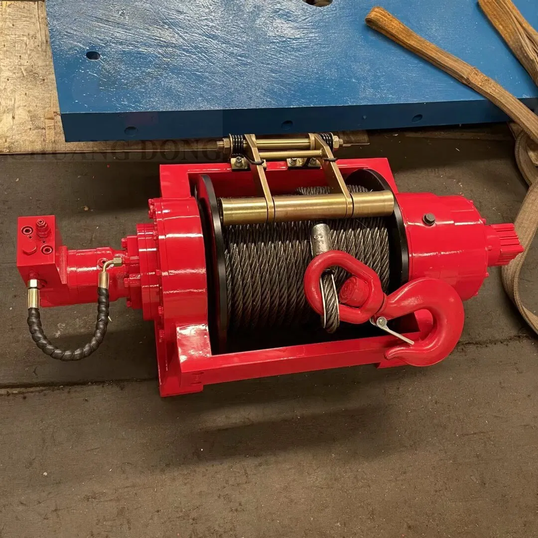 Low-Noise Air Clutch Industrial 10ton/15t/20ton/25/30/40/50tons Hydraulic Winch - Energy-Saving Design for Truck