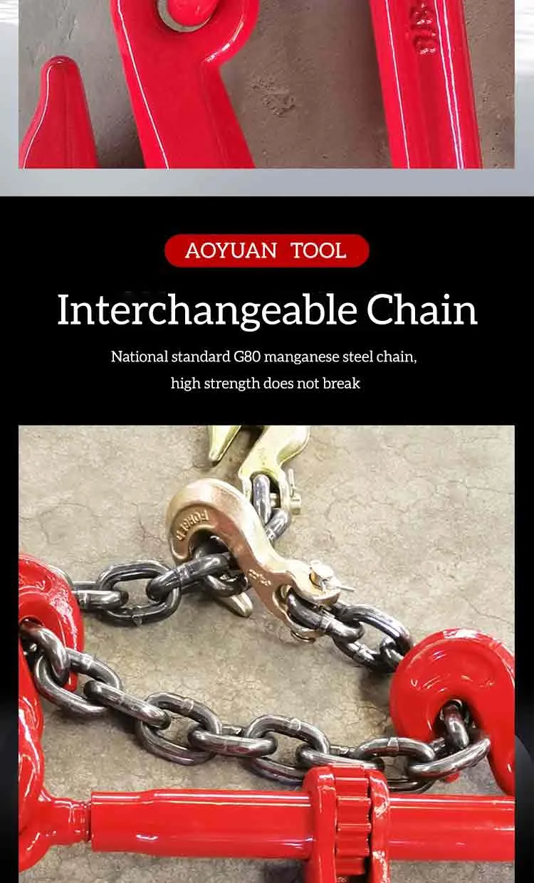 Ratchet Type Chain Fastener Load Binder 6