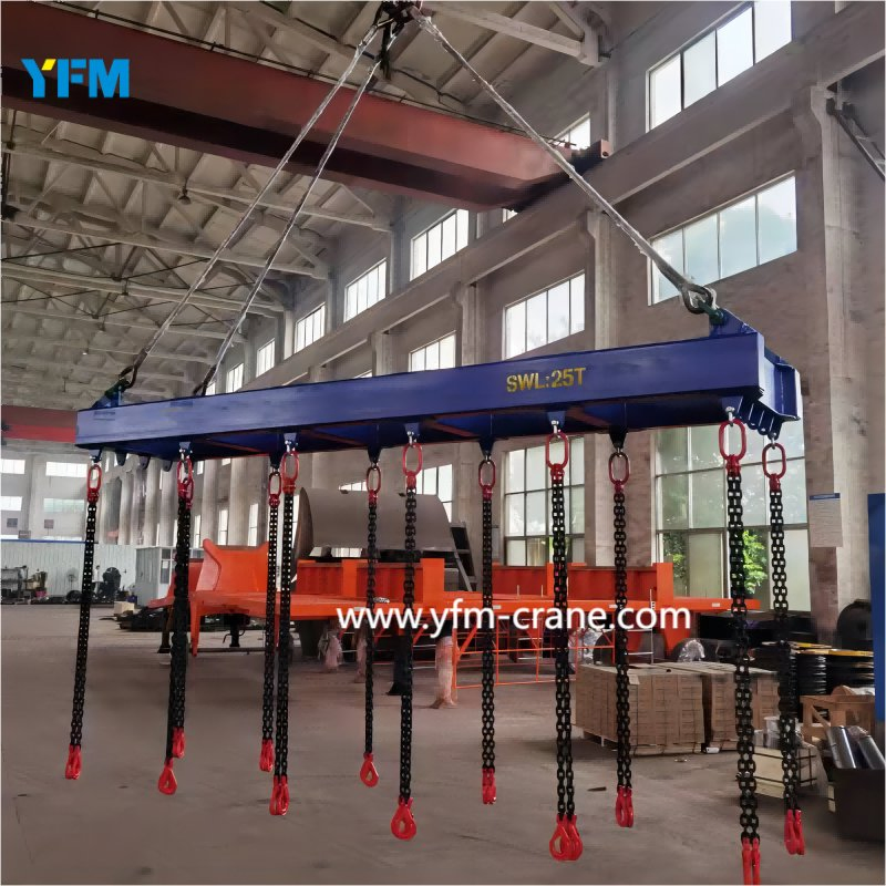 The Adjustable Spreader Beam Can Be Used for Lifting All Kinds of Heavy Cargoes Such as Steel Plates, Steel Pipes, Machinery and Equipment.