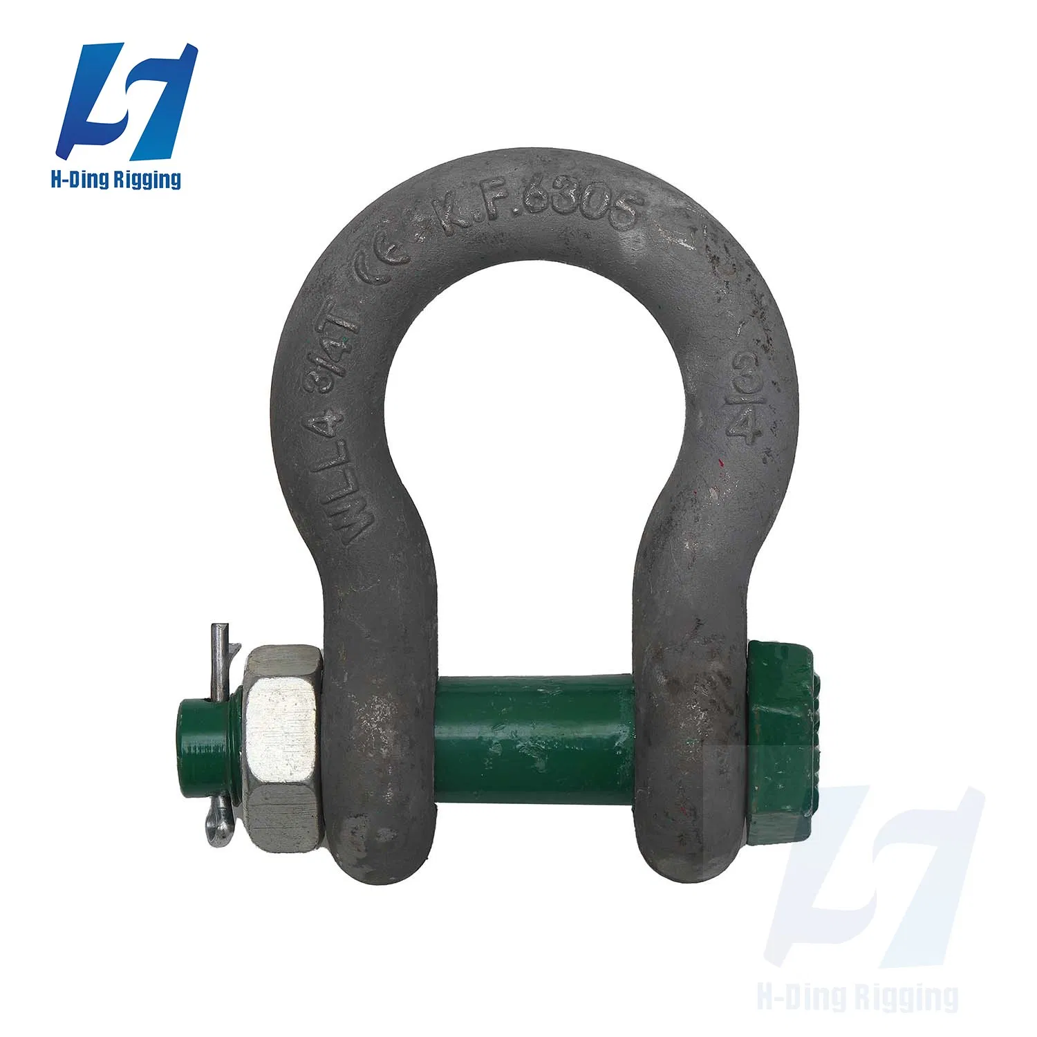 Heavy Duty G2130 Bolt Type Shackle ASME Certified Hot DIP Galvanized for Marine Lifting and Industrial Applications