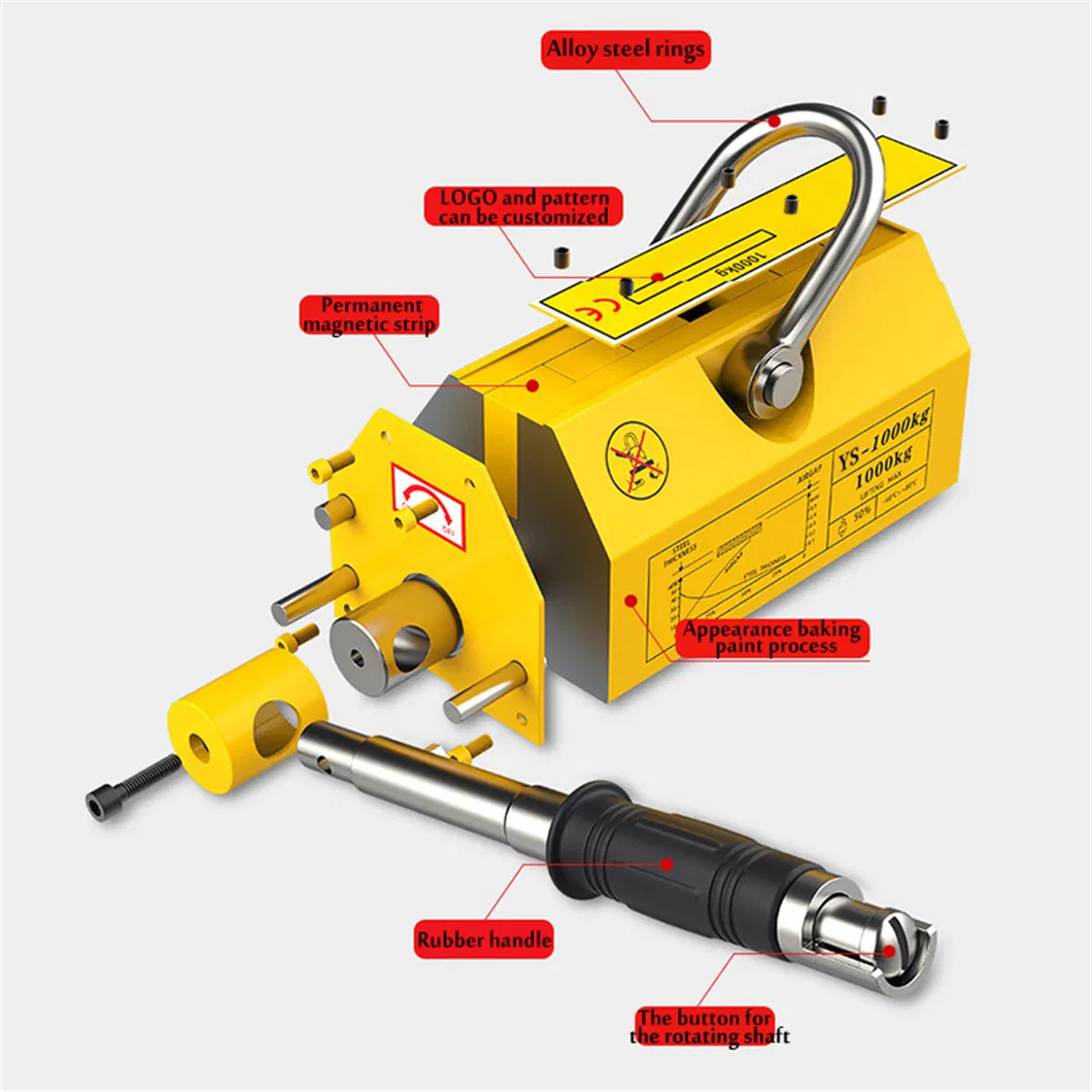 Pml Type 0.1t-5t Permanent Magnetic Lifter for Lifting Handing