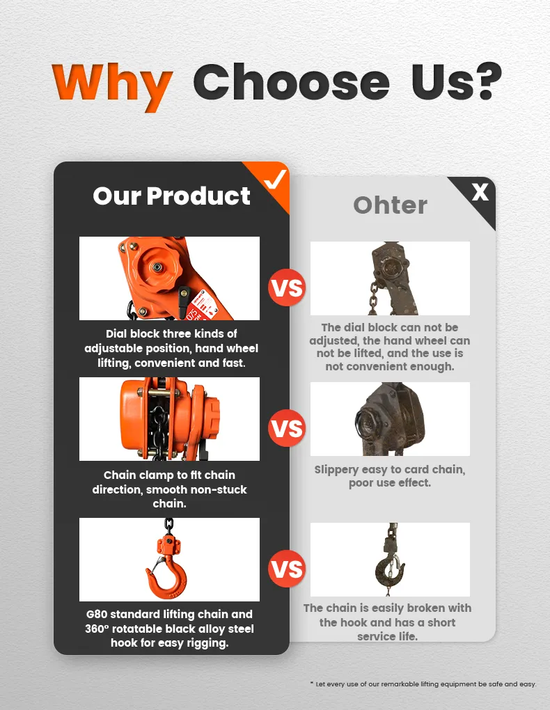 VAJ Type Lever Hoist Detail 2