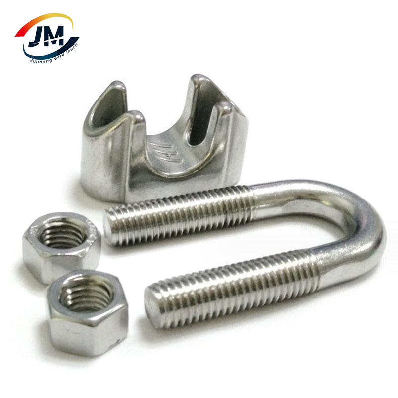 Stainless Steel DIN 741 1142 Malleable Wire Rope Clip 3mm 5mm 5/16"