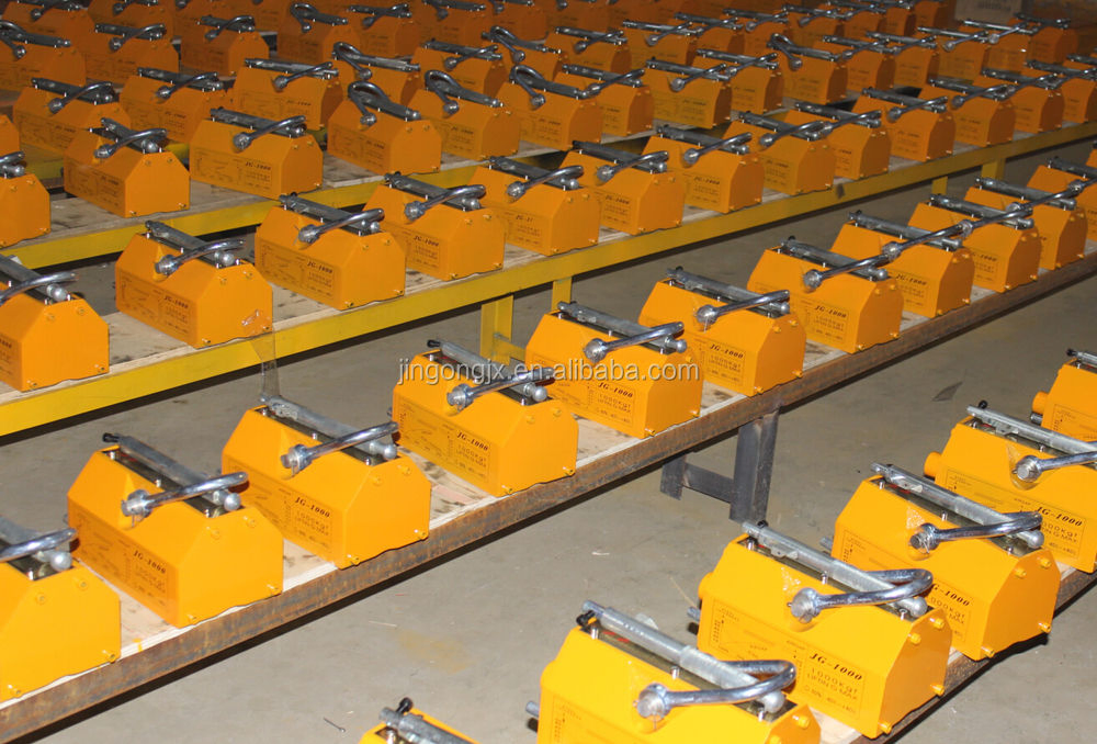 Heavy-Duty 200kg Permanent Magnetic Lifter with Safety Lock for Steel Plate Handling