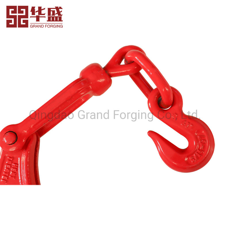 Us Type G80 Red Painted Rigging Hardware Die Forging Steel Lever Type Cargo Lashing Ratchet Type Red Accessory Load Binder