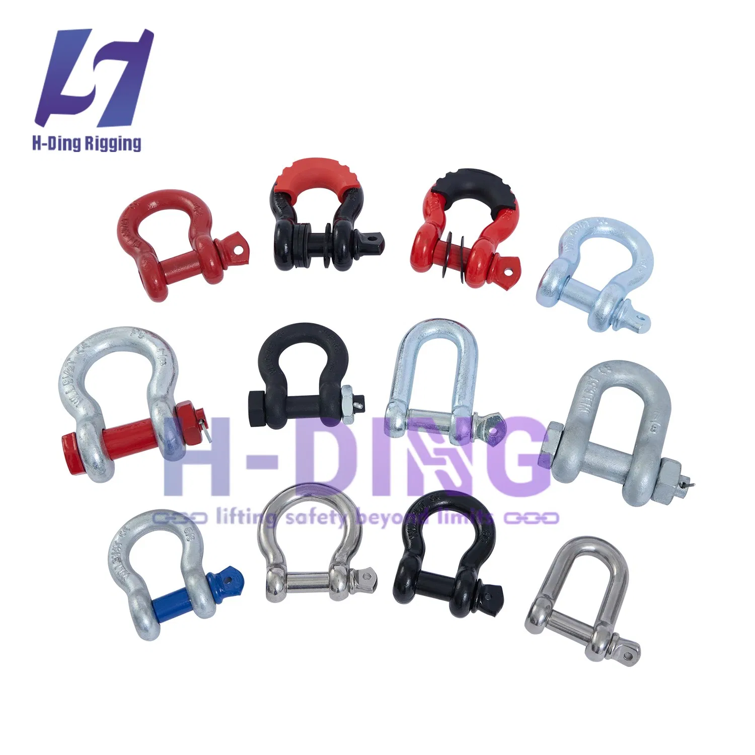 Marine Hardware Rigging Galvnized Screw/Safety Pin /Bolt Anchor/Chain Dee Shackle with G-209/G-210/G-2130/G-2150 Forged Us Type Shackle