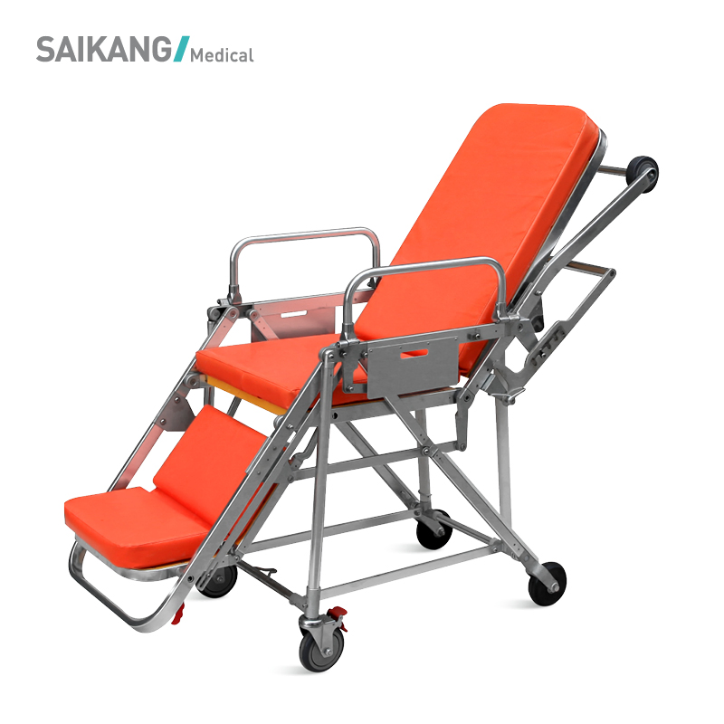 Skb039 (E) Hospital Furniture Folding Adjustable Medical Ambulance Emergency Rescue Stretcher Trolley