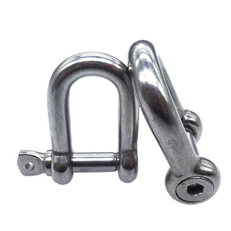 European Type 8mm Stainless Steel D/Dee/Anchor/Chain/Lifting/Bolt Type Anchor Shackle with Screw Pin