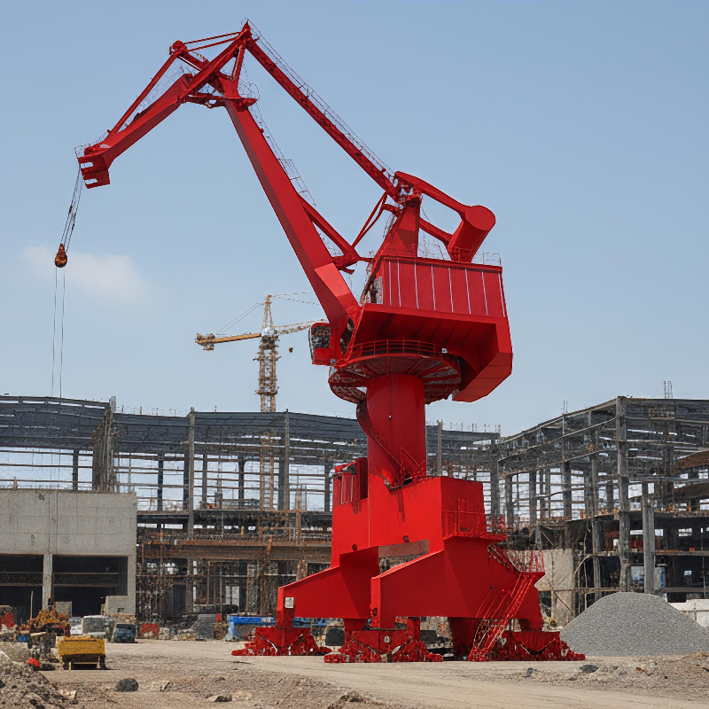 Electric Mobile Harbour/Port Crane: Portal/Dock Level Luffing Hoisting Crane with Winch Load Lifting Mechanism &amp; Electrical Hoist Gantry Crane 20-1000 Ton