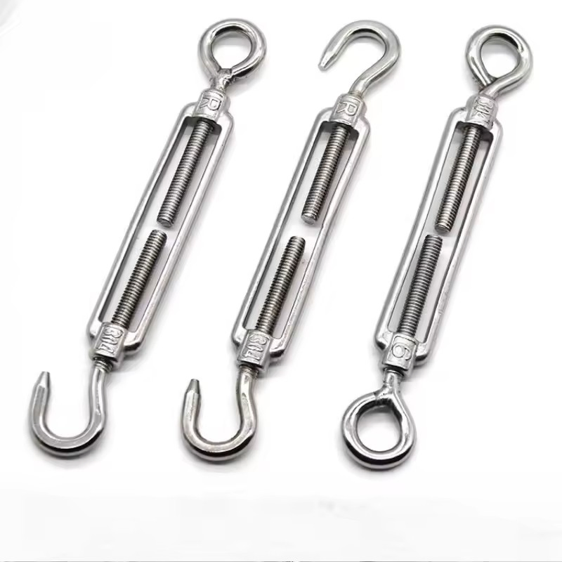 Oc/Oo/Cc Type 304 Stainless Steel M4-M24 Turnbuckle for Wire Rope Tension Device