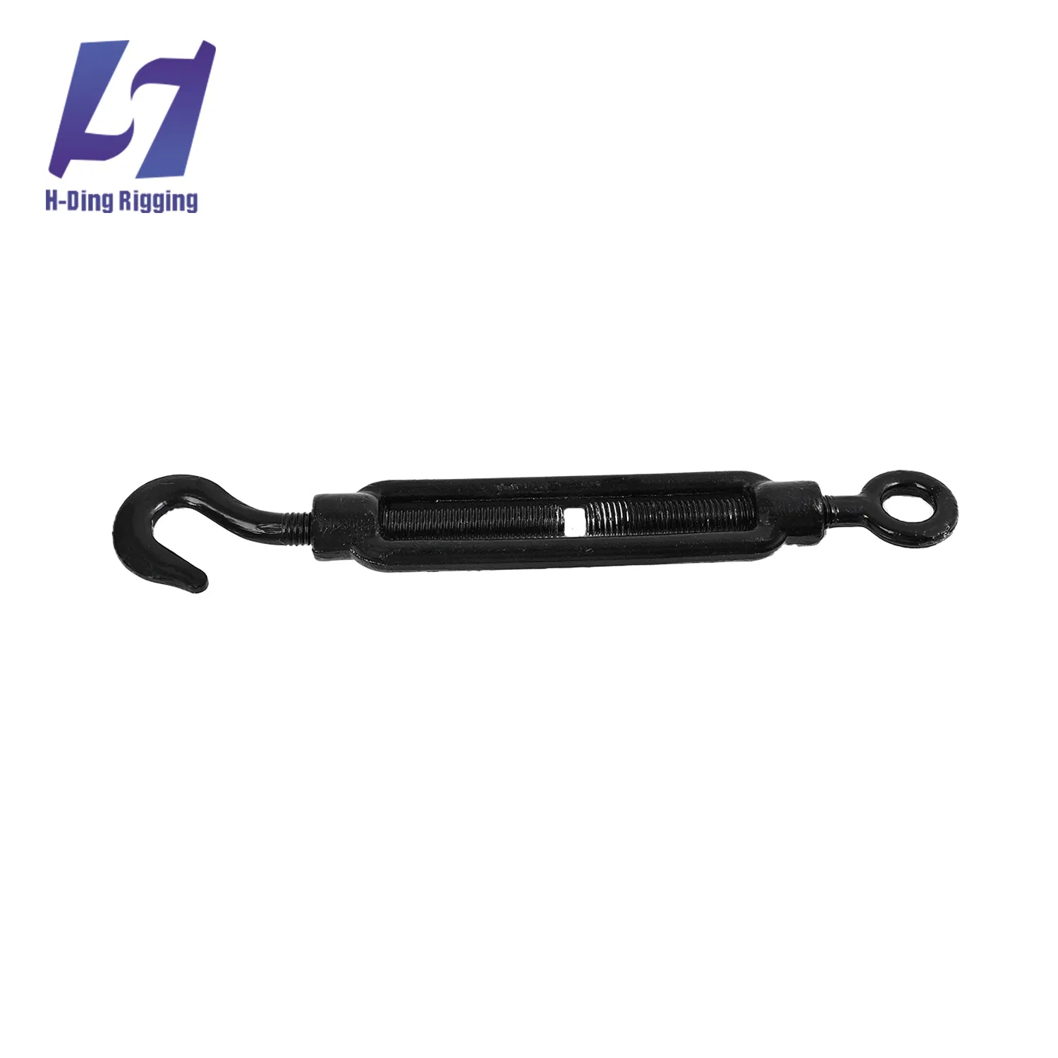 Black Polymer Coated Malleable Iron Turnbuckle DIN 1480 Eye Eye Marine Grade