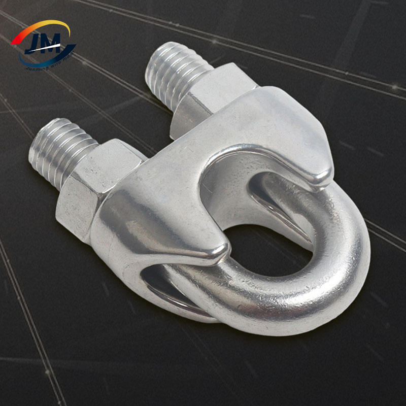 Stainless Steel DIN 741 1142 Malleable Wire Rope Clip 3mm 5mm 5/16"