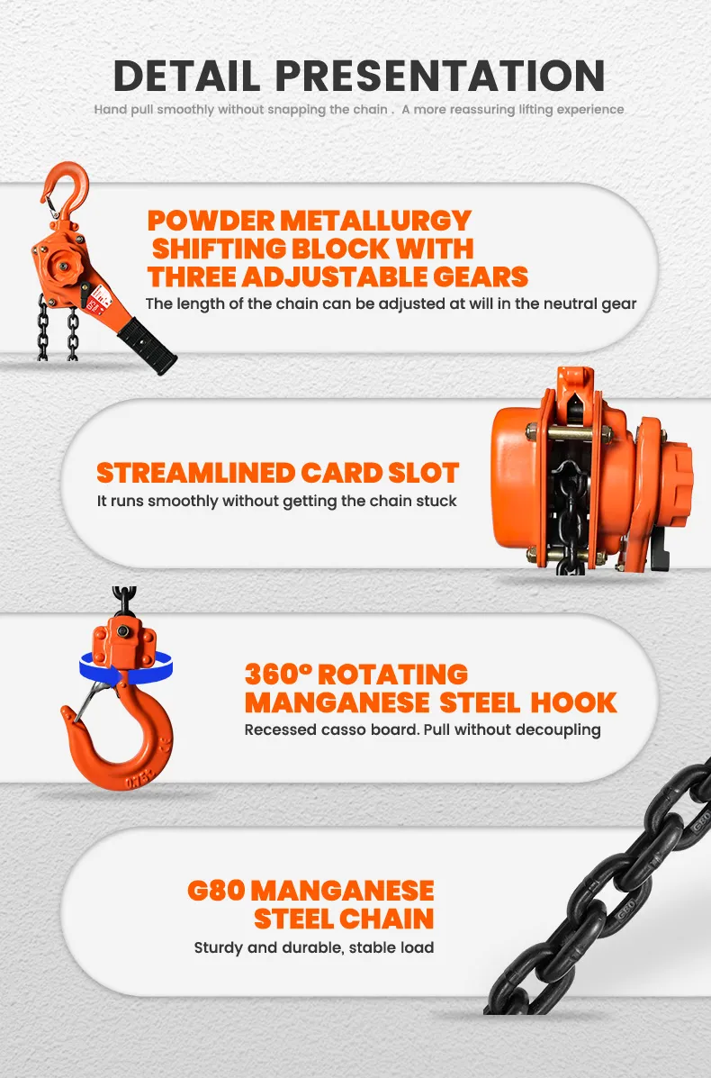 VAJ Type Lever Hoist Detail 4