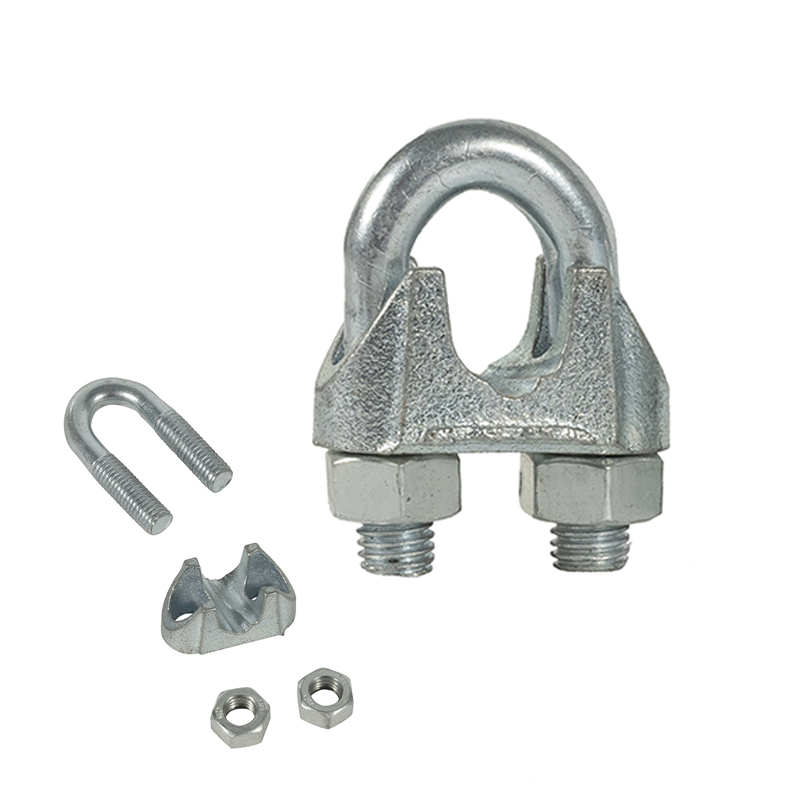 China Rigging Hardware Malleable U Shaped DIN741 Zinc Plated Wire Rope Clips