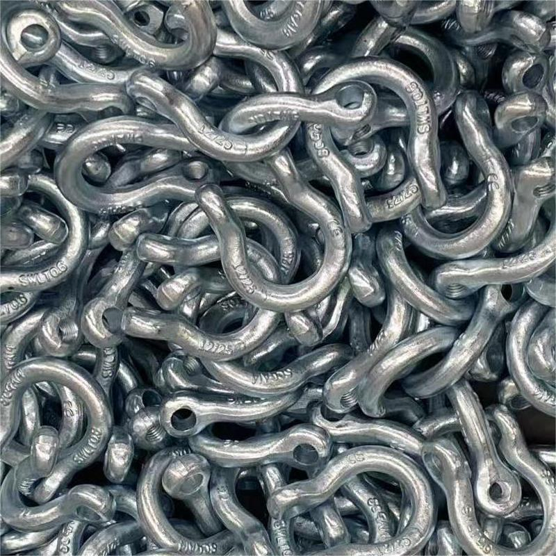 U. S. /JIS/European Standard Forged Galvanized/Zinc Alloy/Stainless Steel Dee/Bow Shackle for Marine Hardware/Floating/Buoy/Fishing Farm/Load/Hoisting