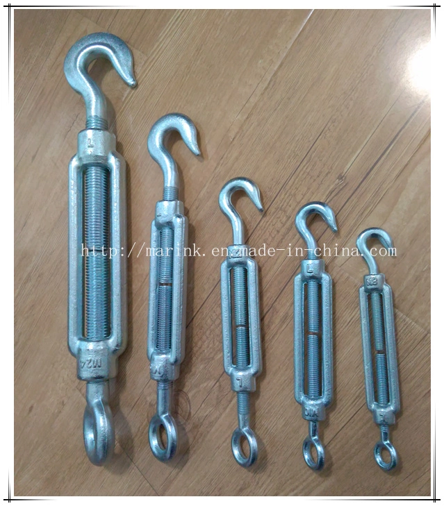Standard Stainless Steel Open Body Turnbuckle with Eye/Hook/Stud/Plane End