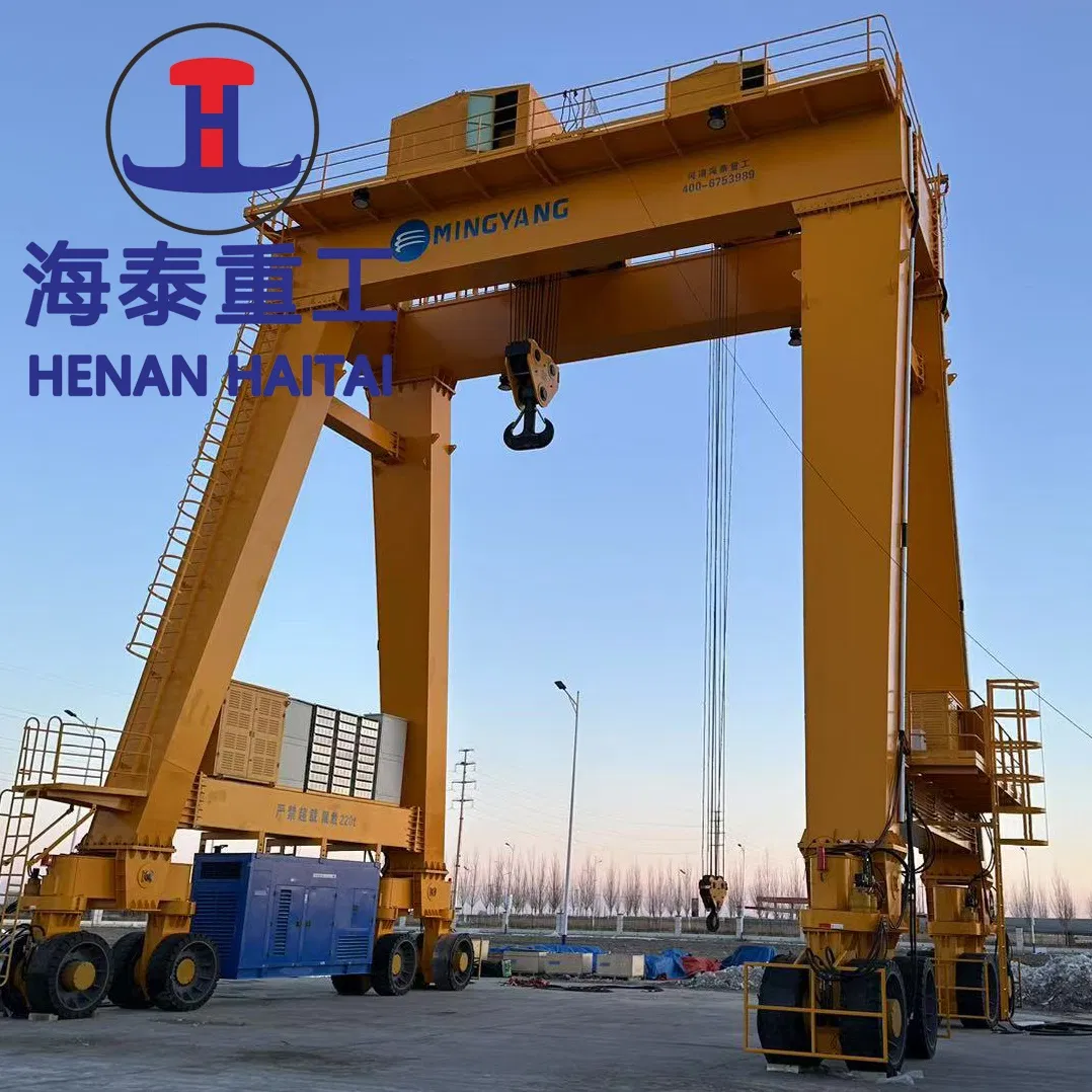 Heavy Duty Double Girder Rubber-Tyred 50t Rtg Gantry Crane