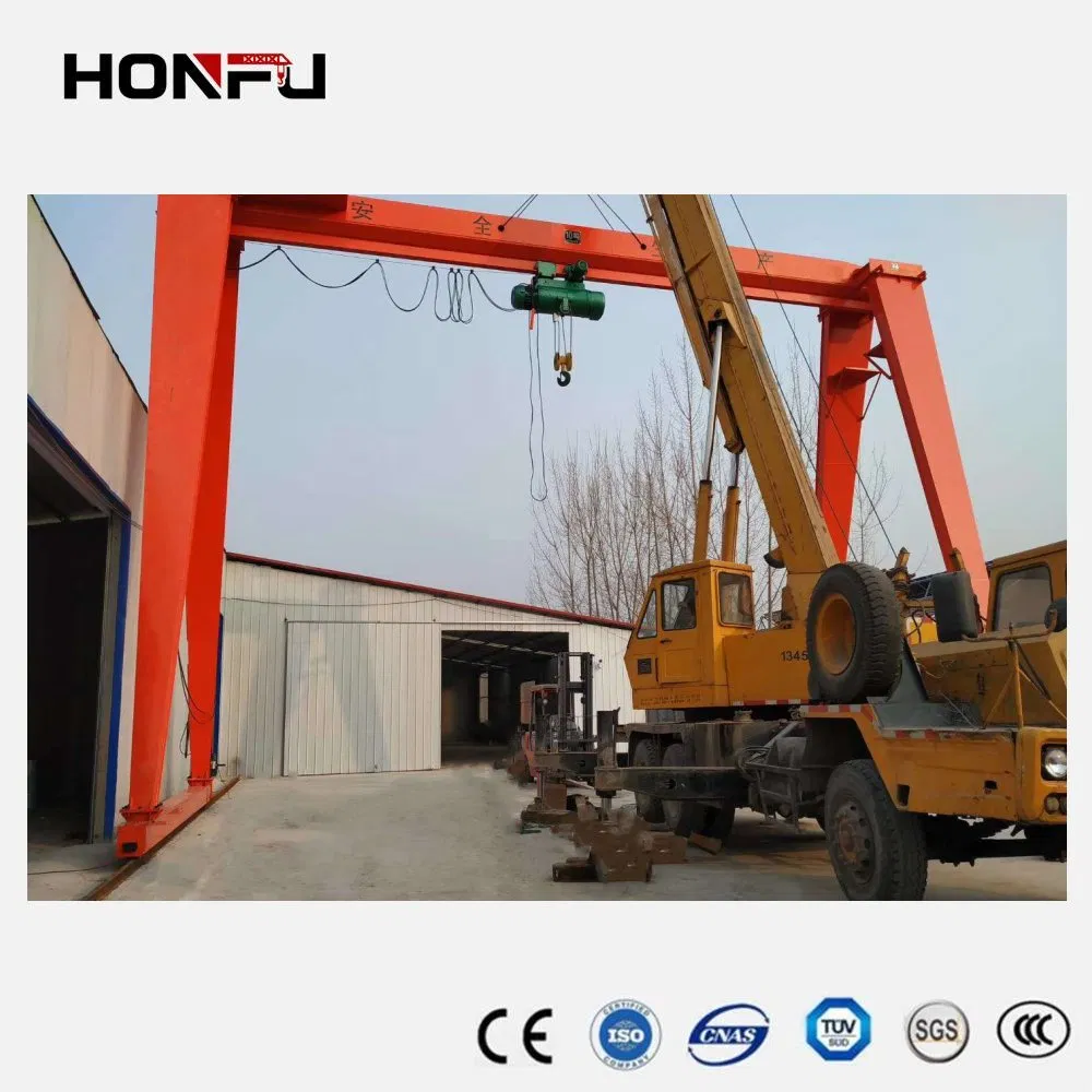 Factory Overhead Crane 5t 10t 15t 20t 30t 40t 50t 55t 100t Single Girder &amp; Double Girder Overhead Crane Bridge Hydraulic Rubber Tyred Gantry Crane
