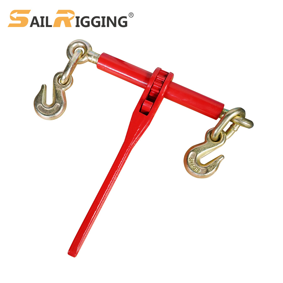Us Type Standard 3/8-1/2in G70 Chain Ratchet Type Load Binder Drop Forged Load Binder 9200lbs Lashing Chain Binder