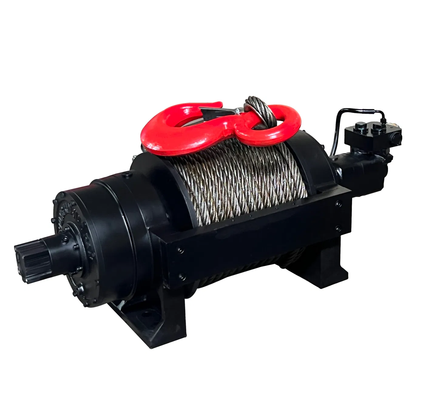 20 Ton Hydraulic Truck Winch Free Spooling Air Clutch with Wire Rope and Hook