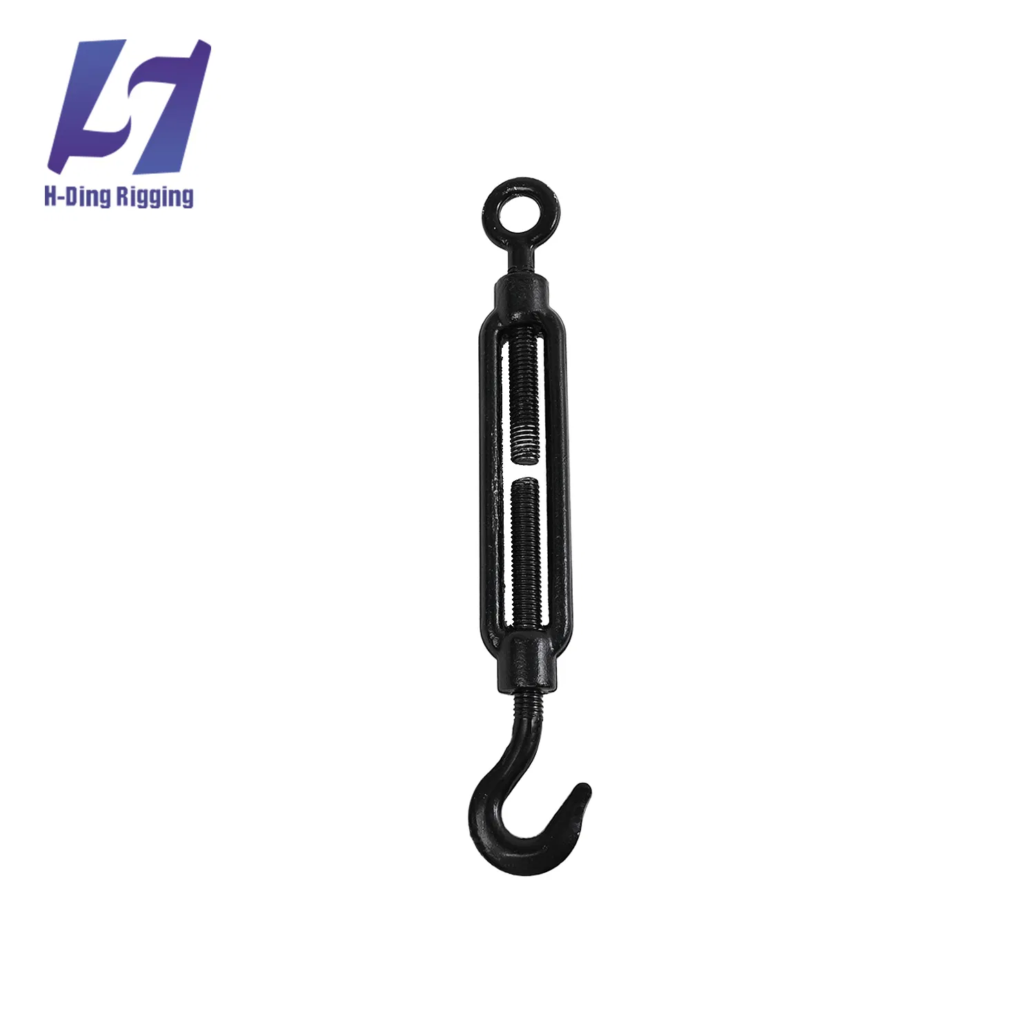 Black Polymer Coated Malleable Iron Turnbuckle DIN 1480 Eye Eye Marine Grade
