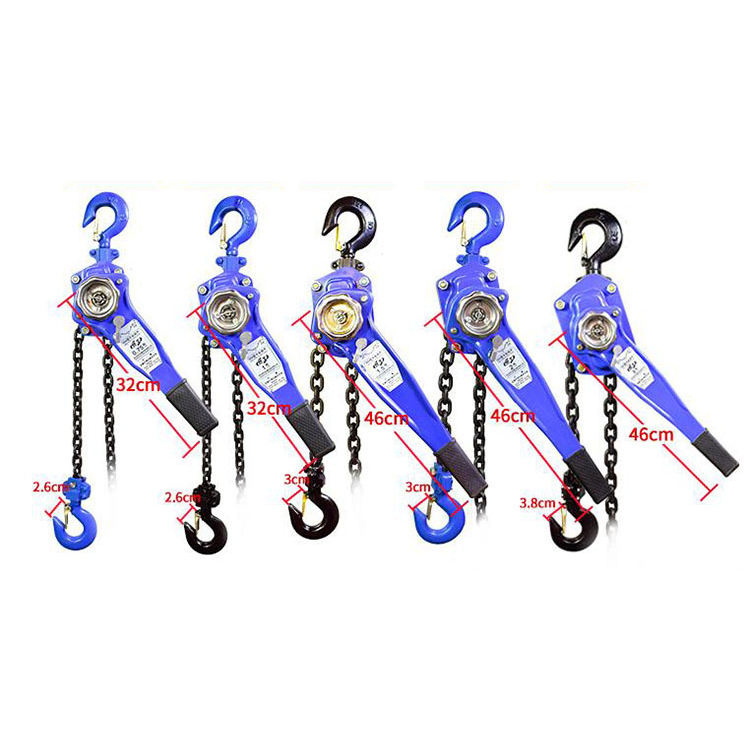 0.75 Ton 1 Ton 3 Ton Hand Held Ratchet Hoist Type Puller Chain Lifter Lever Block Hoist