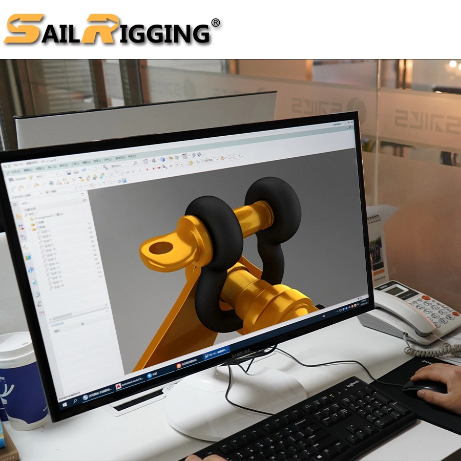 Wholesale Hardware Rigging Electric Galvanized U Shaped Shackle Us Type Steel Drop Forged Screw Pin D Anchor Shackle G210