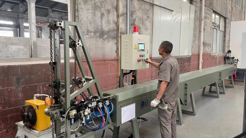 Chain proof load testing to verify strength and safety standards