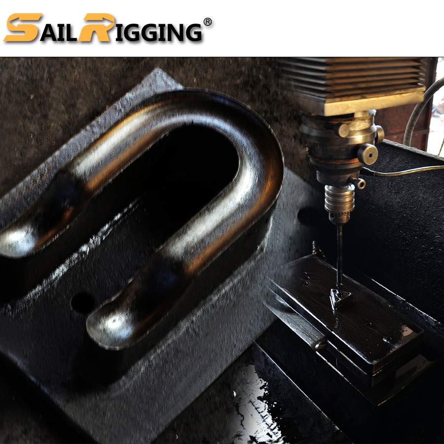 Wholesale Hardware Rigging Electric Galvanized U Shaped Shackle Us Type Steel Drop Forged Screw Pin D Anchor Shackle G210