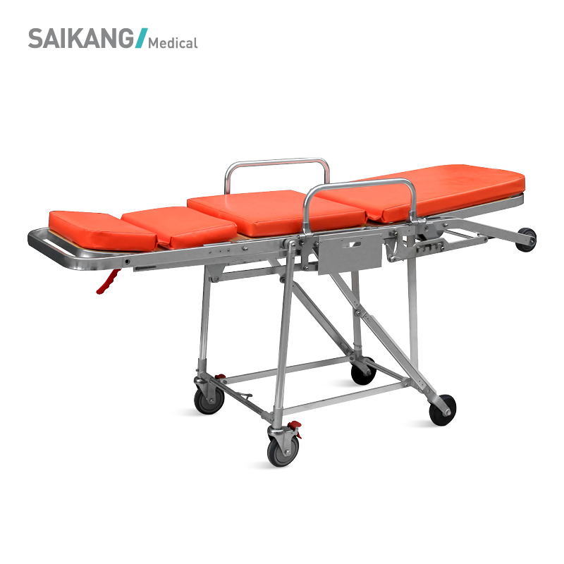 Skb039 (E) Hospital Furniture Folding Adjustable Medical Ambulance Emergency Rescue Stretcher Trolley