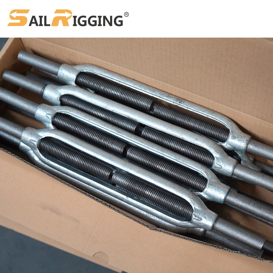 Us Type Heavy Duty Turnbuckle Us Type Forged Hardware Rigging Cable Chain Turnbuckle Hook Eye Jaw Galvanized