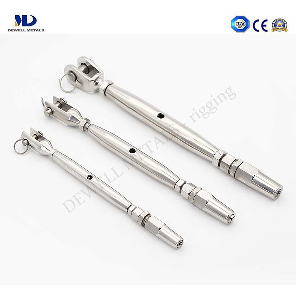 Stainless Steel Fork and Swift Terminal Turnbuckle for Ropes and Chains