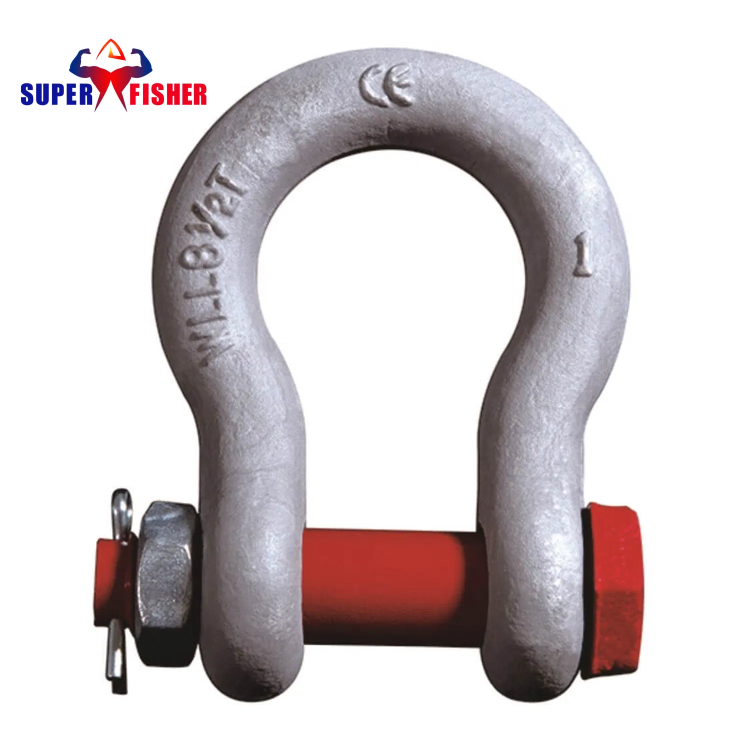 G209 Lifting Rigging Marine Hardware High Strength Forged Alloy Steel Screw Pin Bow Chain Anchor Shackle