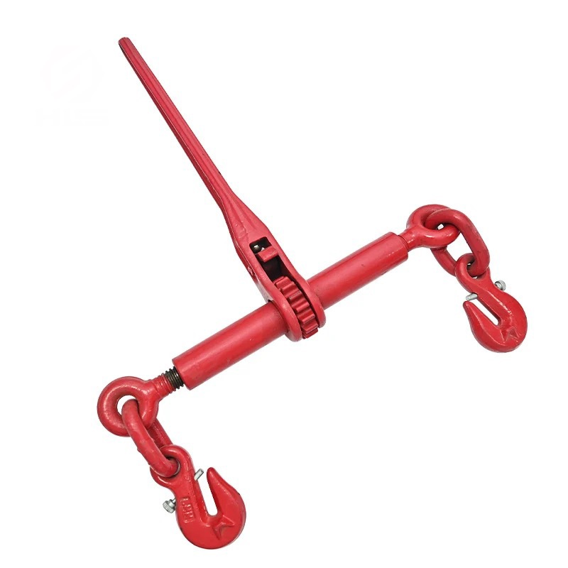 G80 European Type Ratchet Chain Load Binder with Hooks