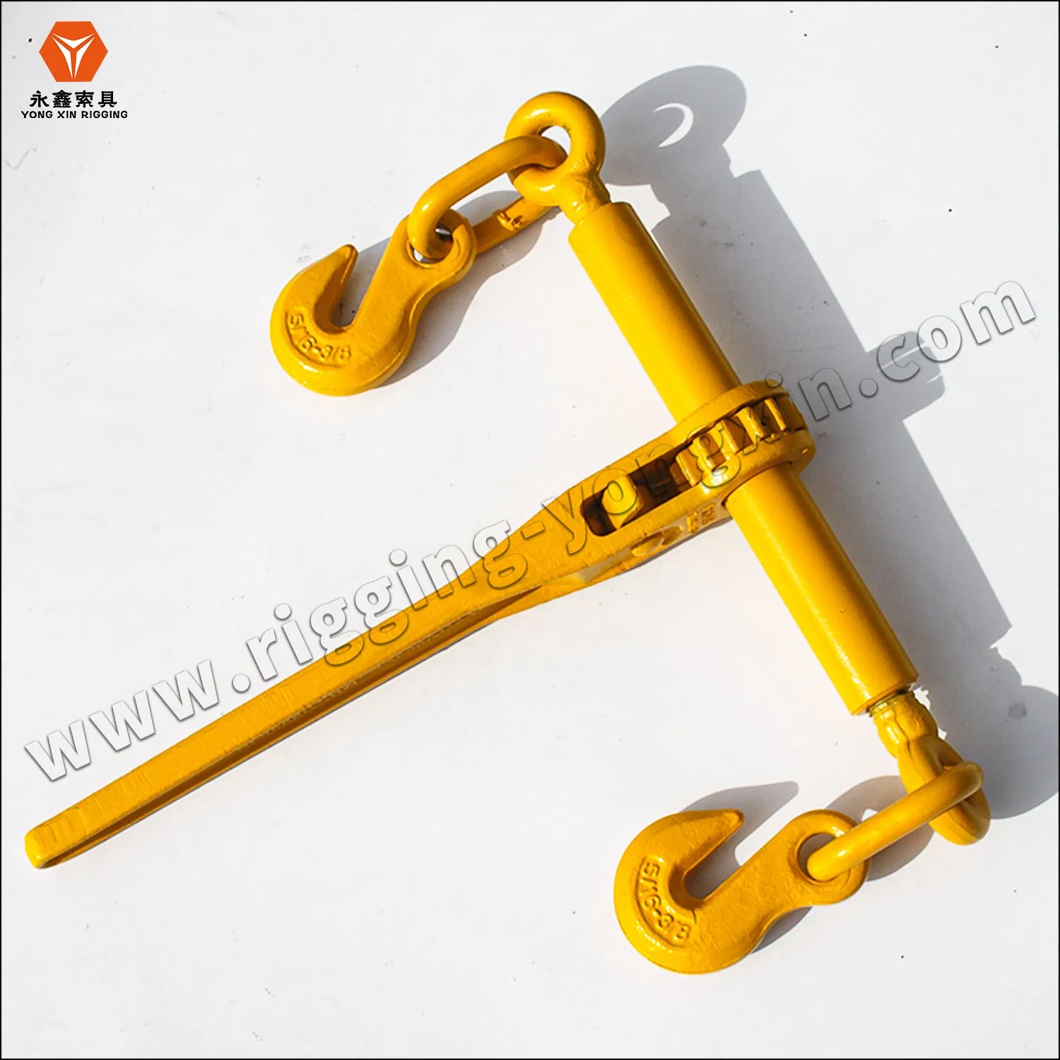 Us Type G80 Red Painted Carbon Steel Drop Forged Standard L140 Type Spring Folding Handle Ratchet Type Chain Load Binder