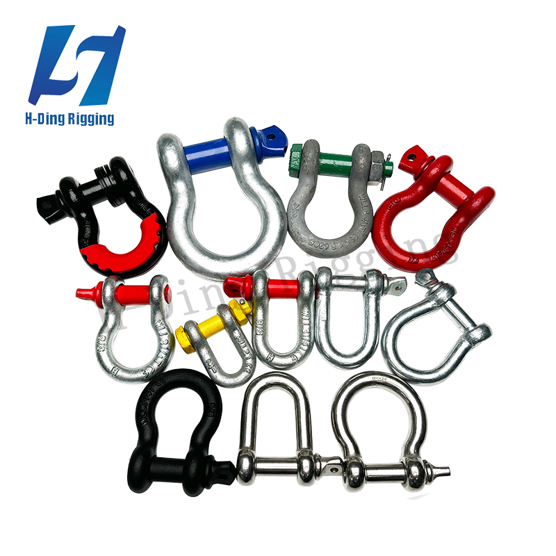 Heavy Duty G2130 Bolt Type Shackle ASME Certified Hot DIP Galvanized for Marine Lifting and Industrial Applications