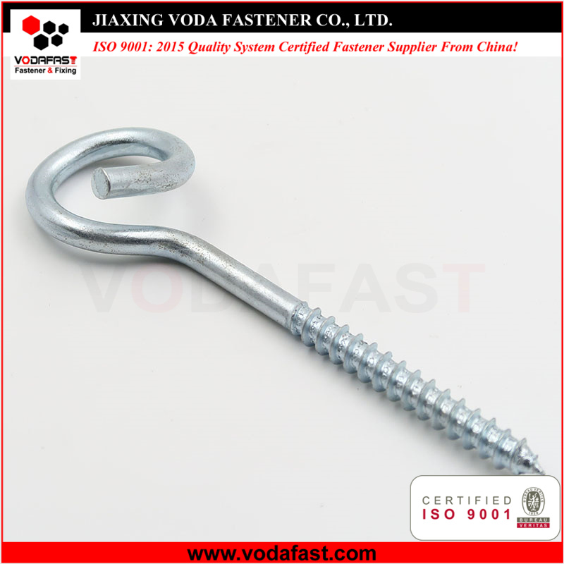 Vodafast Eye Hook Pig Tail Bolt with Nuts Hot DIP Galvanized