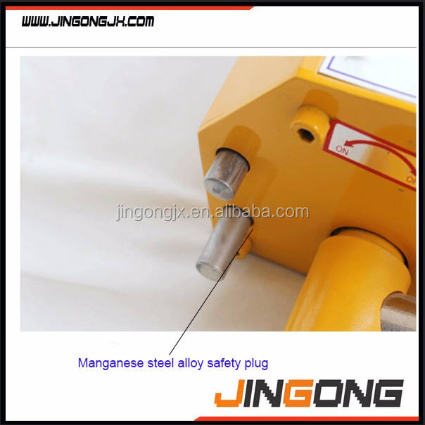 Heavy-Duty 200kg Permanent Magnetic Lifter with Safety Lock for Steel Plate Handling