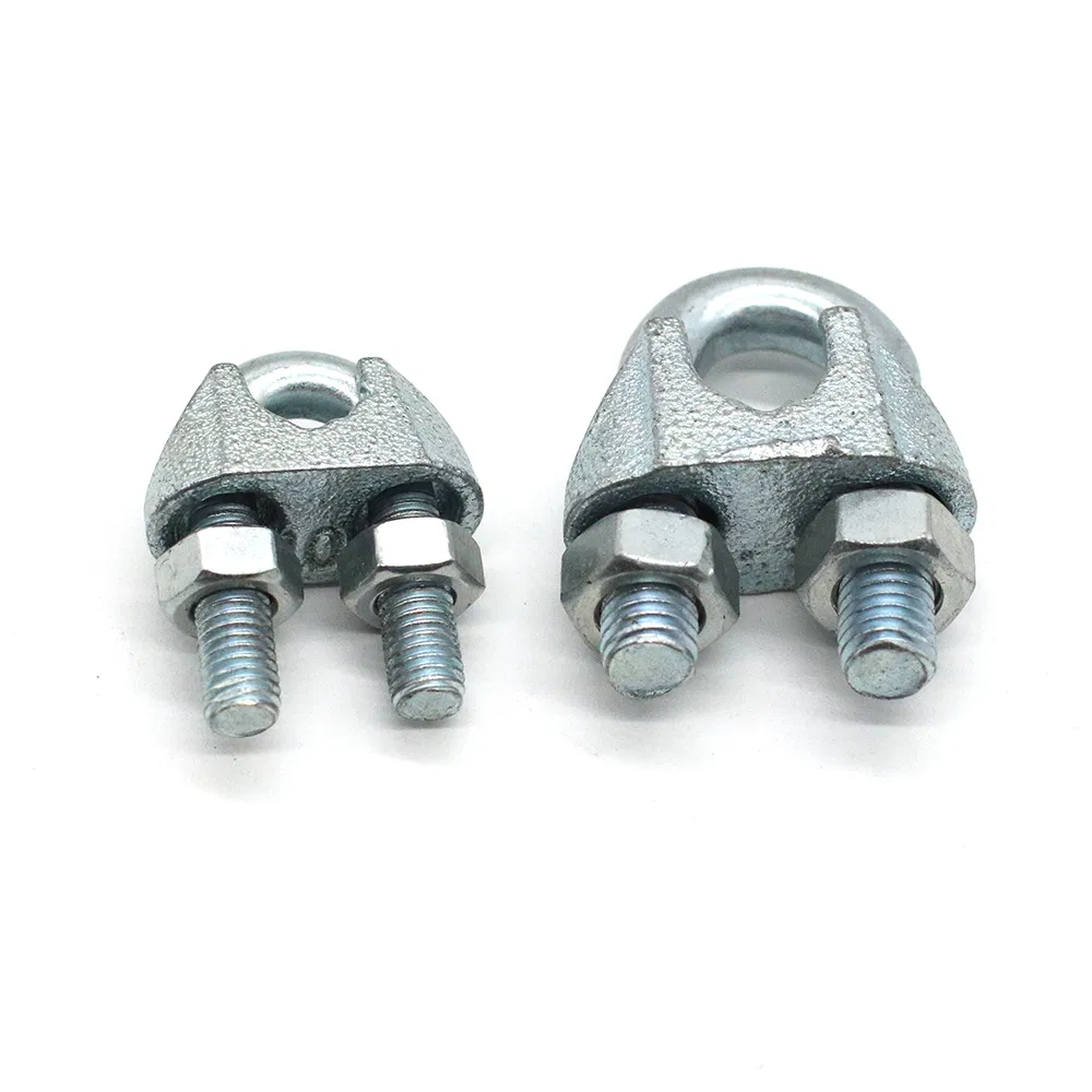 China Rigging Hardware Malleable U Shaped DIN741 Zinc Plated Wire Rope Clips