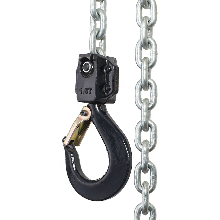 CE Certification Lifting Equipment 0.8 Tons Manual Ratchet Lever Chain Hoist