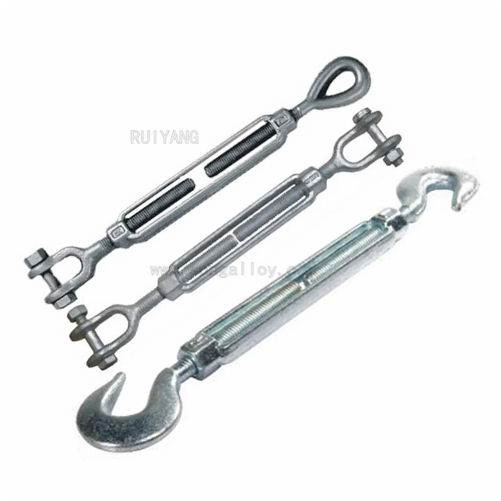 Ruiyang Stainless Steel Turnbuckle Hardware for Rigging Wire Rope, 6mm-30mm