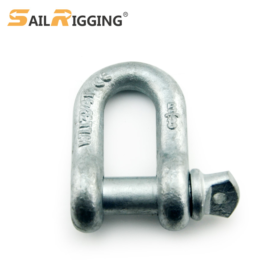 G210 D Shackle Hot DIP Galvanized Screw Pin Chain U Shackle with Screw Pin Anchor Shackles G210