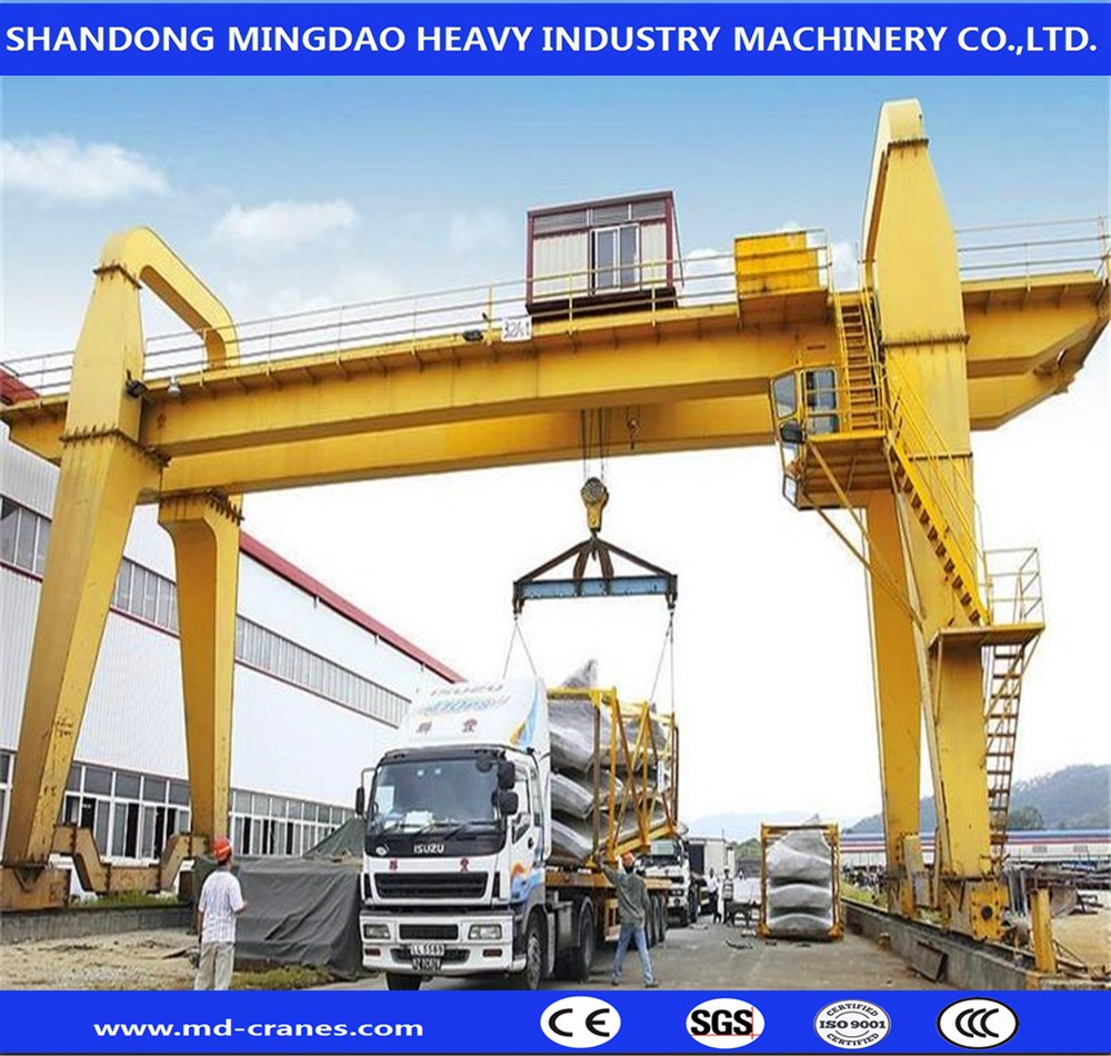 Port Lifting Container Cranes 40t Rubber Tyre Gantry Cranes Straddle Carrier