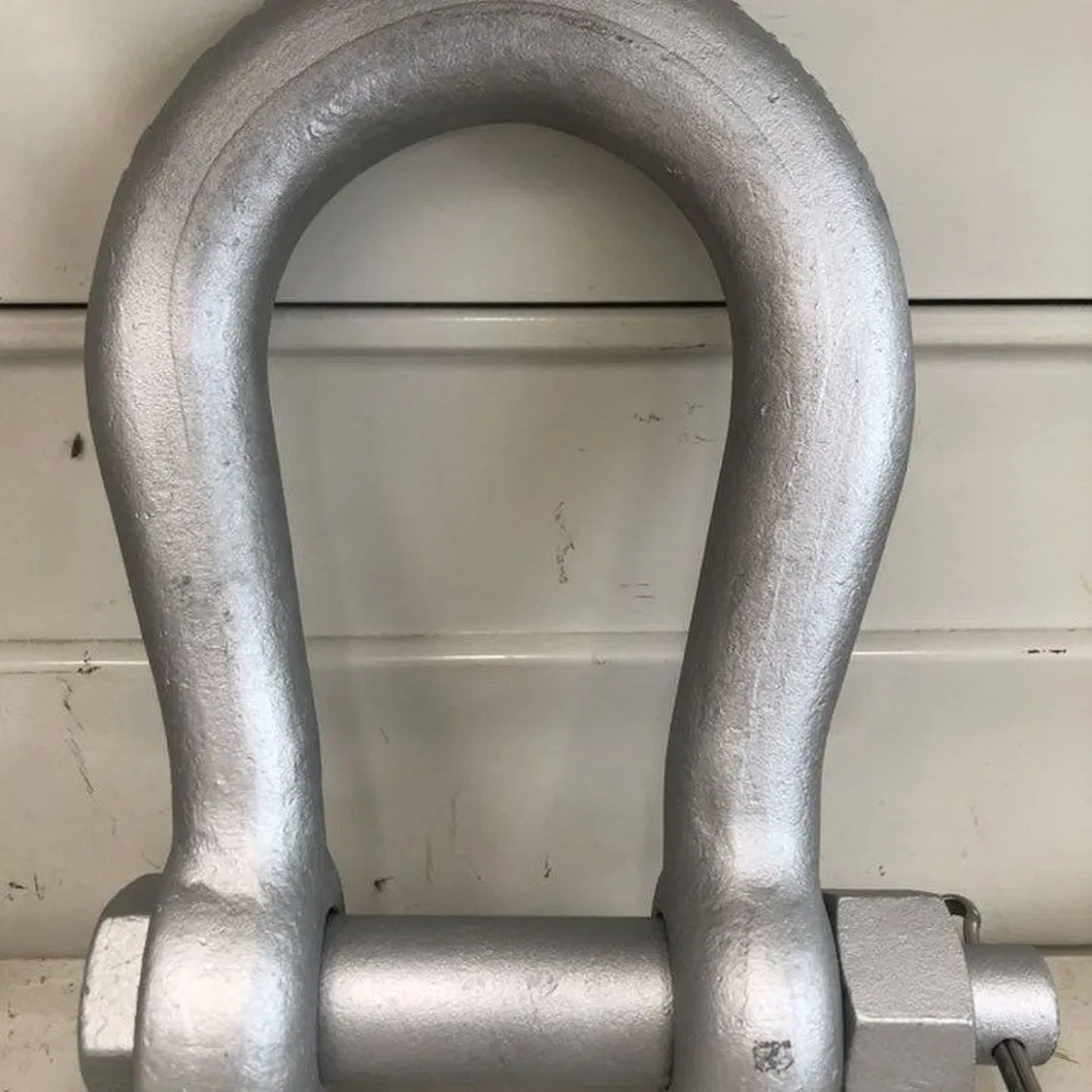 U. S Type Forged HDG Carbon/Alloy Steel Screw Pin Bow/Dee Shackle for Lifting/Floating Docks/Aquaculture/Ship/Marine/Load/Fender with CE/ISO Cert