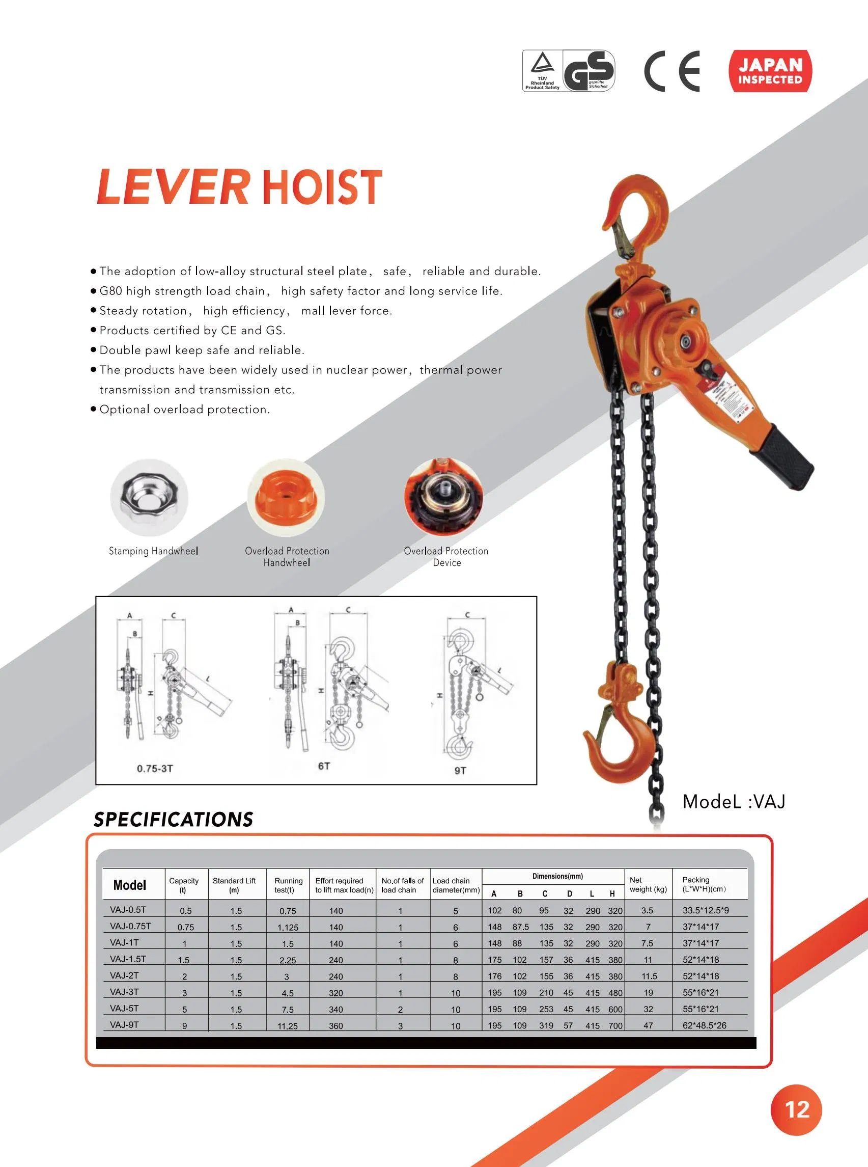 Lever Hoist Structure