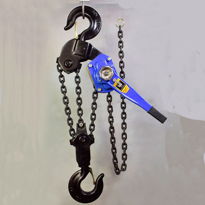 0.75 Ton 1 Ton 3 Ton Hand Held Ratchet Hoist Type Puller Chain Lifter Lever Block Hoist
