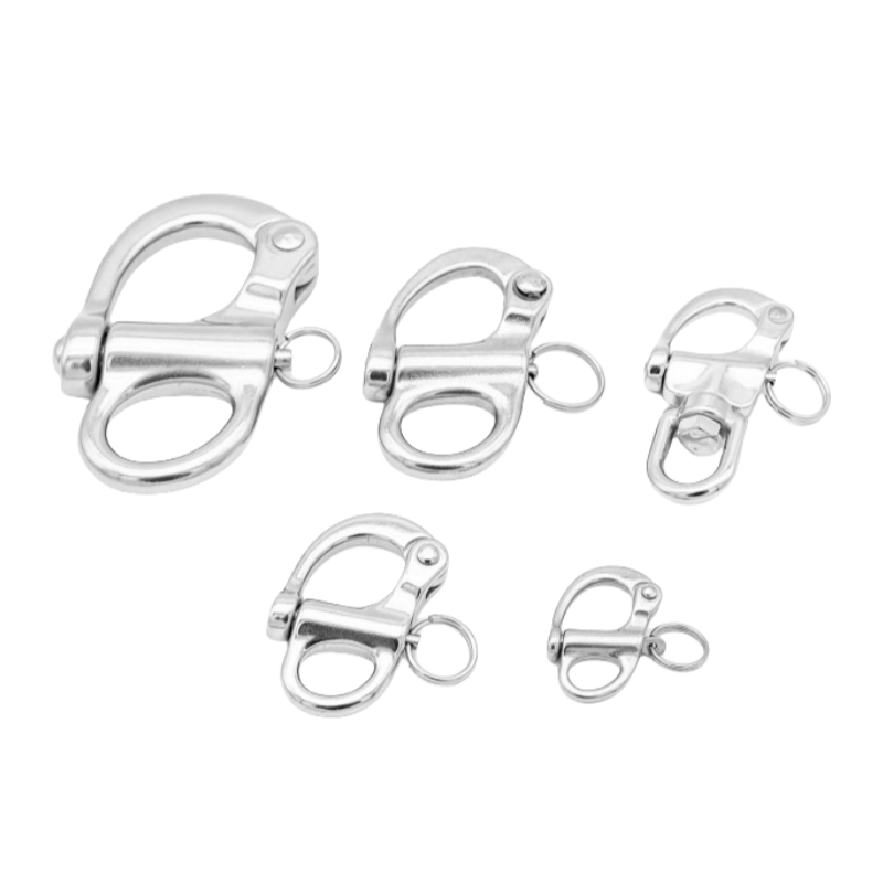 304 Stainless Steel Quick Release Snap/Marine Fixed Bail Snap Shackle for Sail Boats