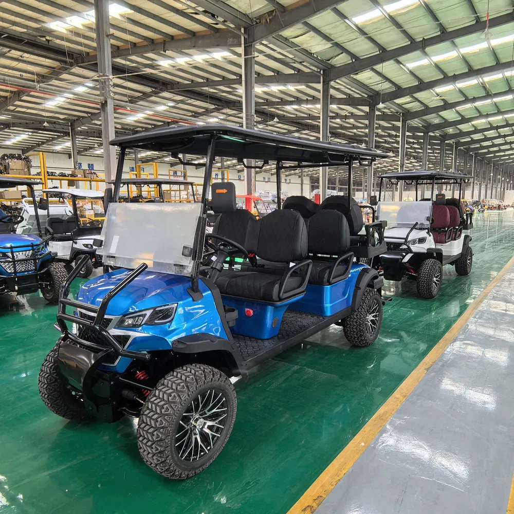 Precise and Sensitive Control 4 Seater Lead Acid Battery Electric Golf Trolley for City Parks