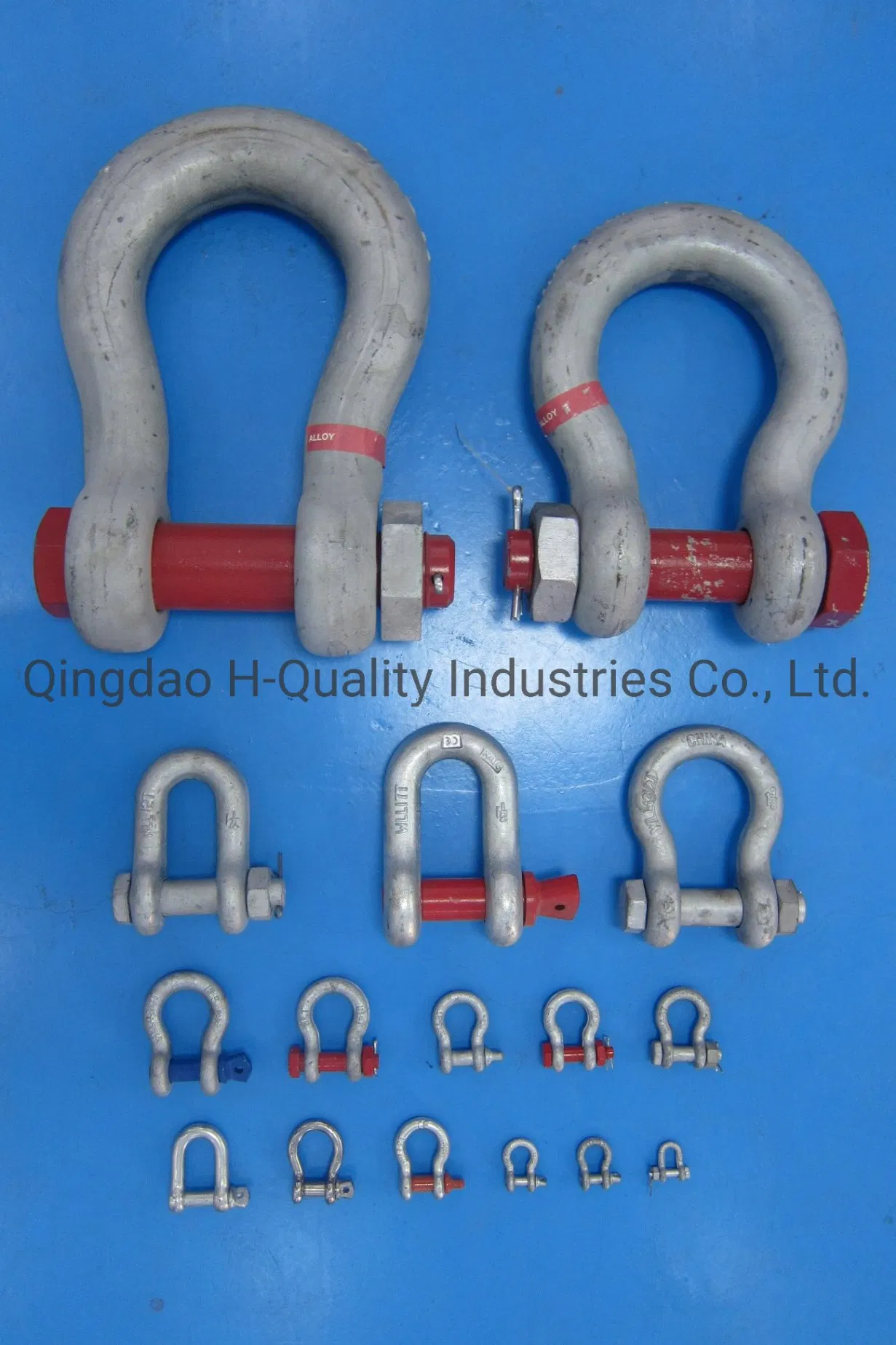 Drop Forged Screw Pin Anchor Shackle with or Without Collar